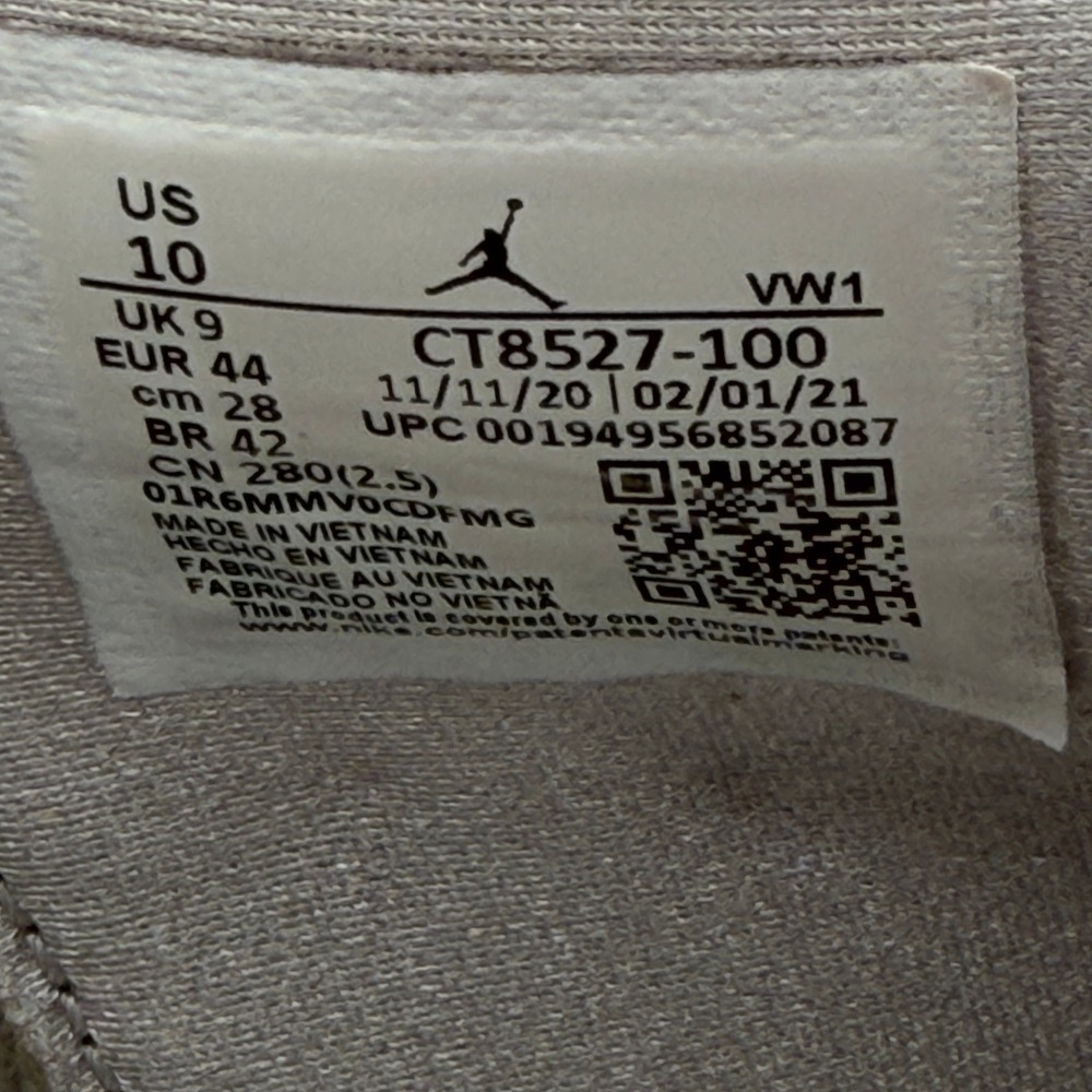 Nike Air Jordan 4 Retro White Oreo Cement Mens Size 10 Shoes Sneakers - Picture 6 of 6